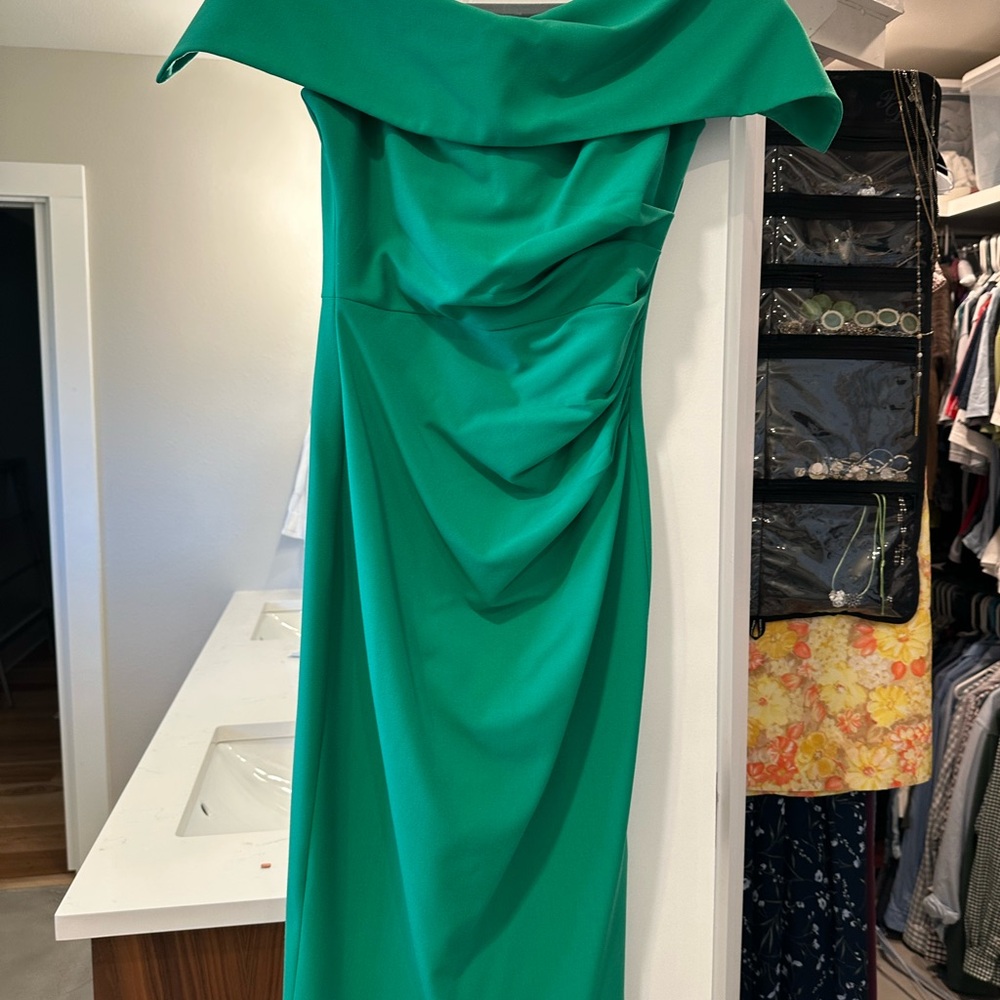 Vince Camuto Strapless Green Dress